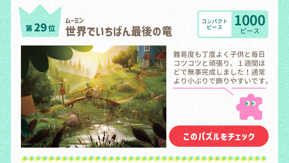 世界でいちばん最後の竜 （ムーミン）　1000ピース